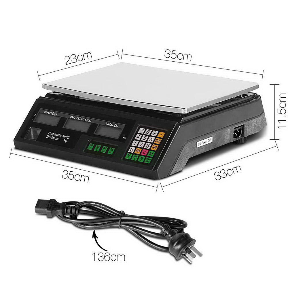Báscula Digital de Cocina Emajin 40 kg – Negro